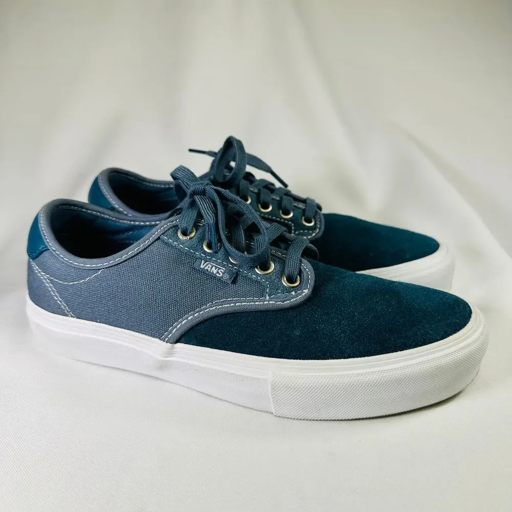 VANS Blue Suede Skateboard Shoe Pro Mens 6.5 Womens 8.5 - Picture 4 of 9